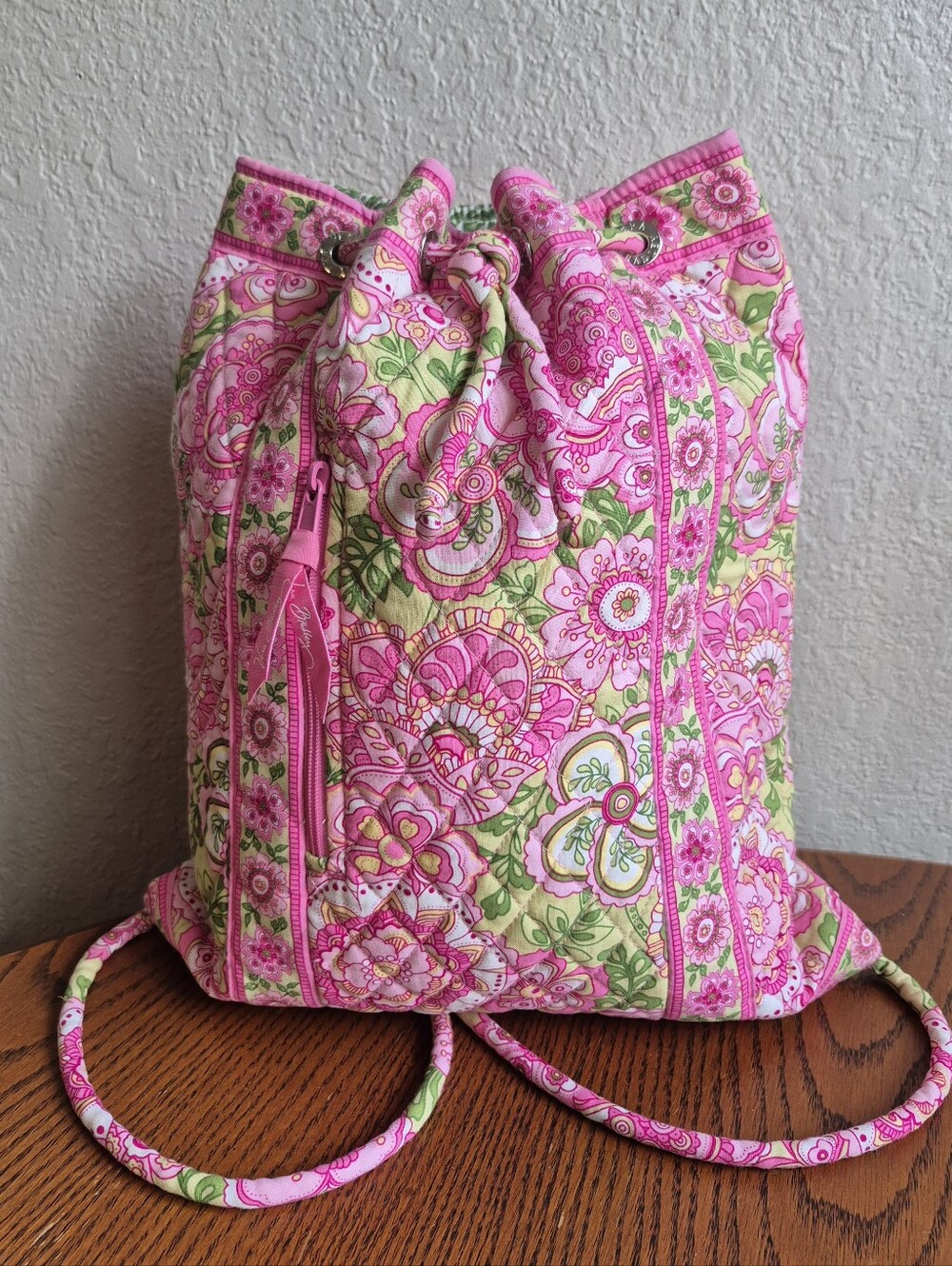 Vera Bradley Petal Pink Drawstring Backpack